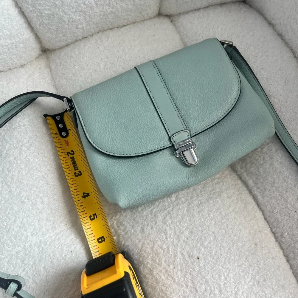 Michael Kors Mint Green Leather Crossbody Bag